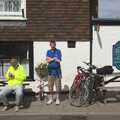 Bill and The Boy Phil outside the pub, The BSCC Weekend Away Ride, Lenham, Kent - 16th May 2009