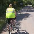Isobel on the road to Thornham Walks, Summer Bike Rides, Thornham Magna, Suffolk - 1st June 2009
