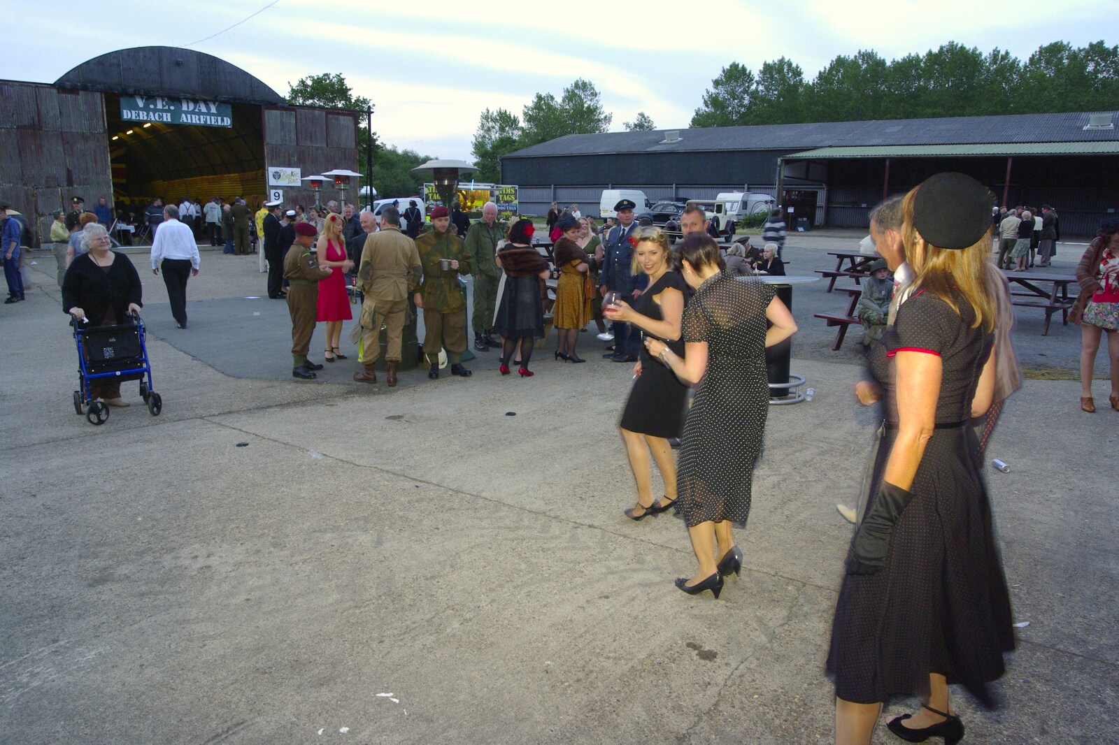 There's a spot of outside dancing from The Debach Airfield 1940s Dance, Debach, Suffolk - 6th June 2009