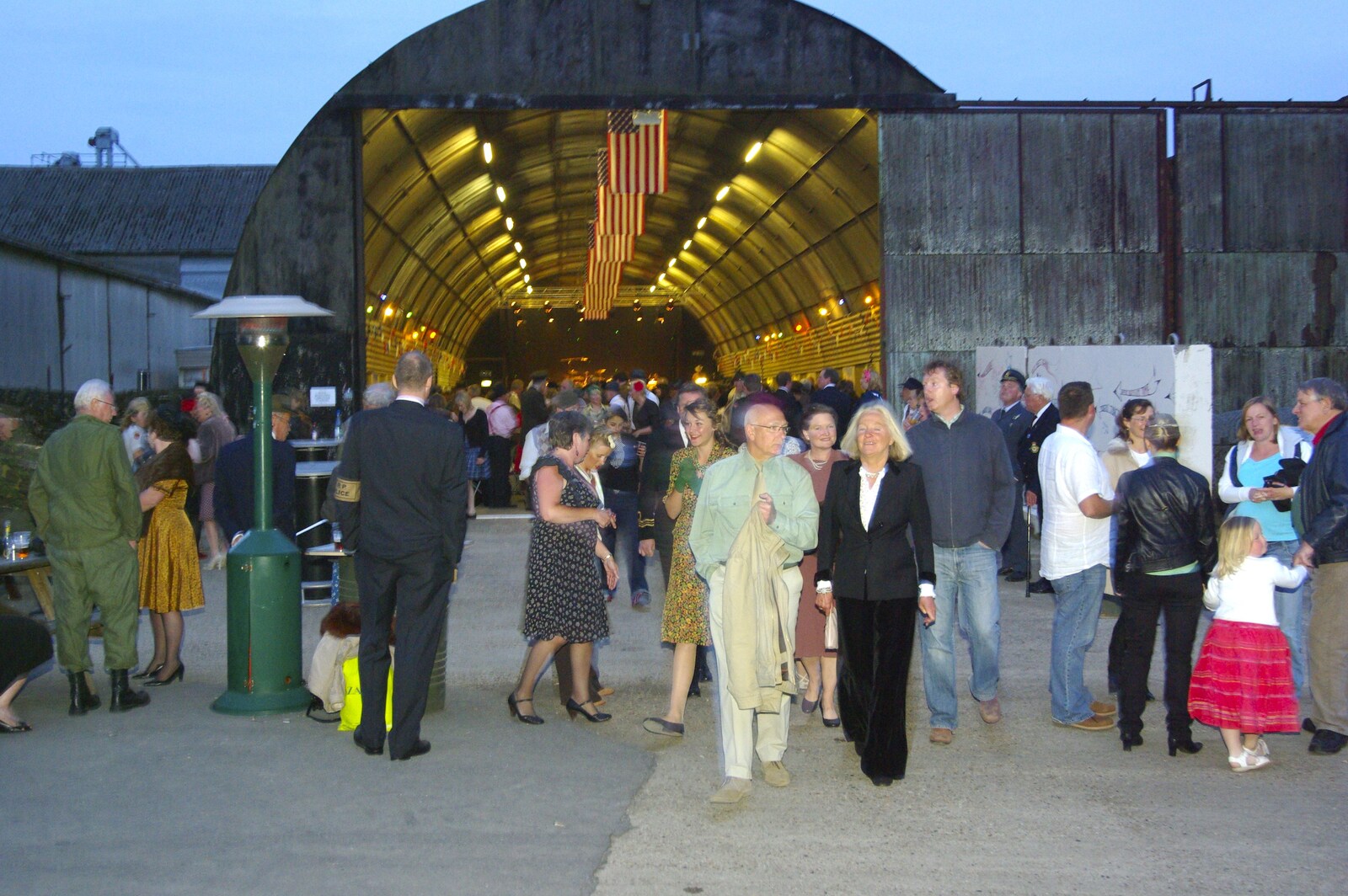Outside the dance hangar from The Debach Airfield 1940s Dance, Debach, Suffolk - 6th June 2009