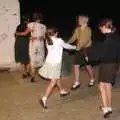 Some evacuee girls dance around outside, The Debach Airfield 1940s Dance, Debach, Suffolk - 6th June 2009