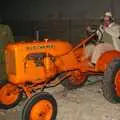 Noddy sits on an Allis-Chalmers tractor, The Debach Airfield 1940s Dance, Debach, Suffolk - 6th June 2009