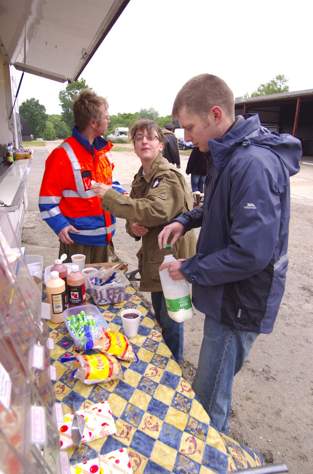 The Boy Phil gets a tea from The Debach Airfield 1940s Dance, Debach, Suffolk - 6th June 2009
