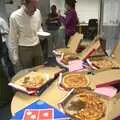 In the Taptu office, Jake inspects a pile of pizza, A June Miscellany: The End of Days, and Al Leaves Taptu, Diss and Cambridge - 13th June 2009