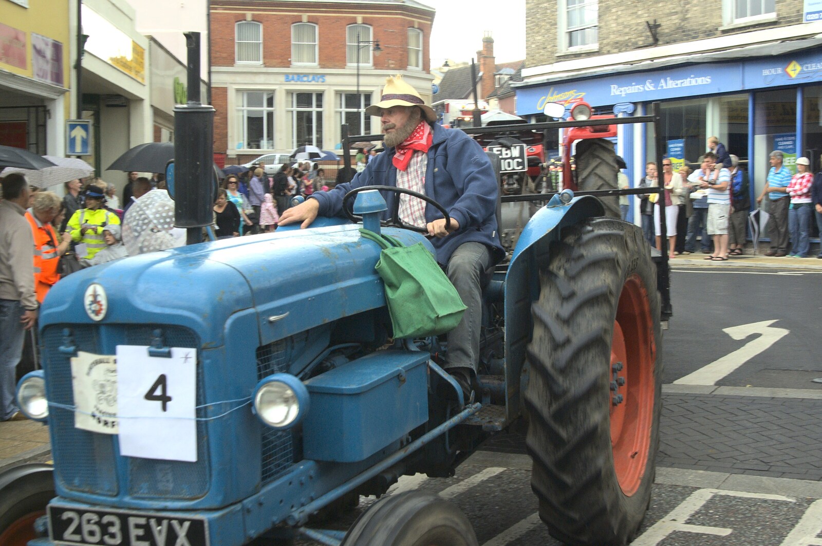 A dude on a tractor from Diss Carnival Procession, Diss, Norfolk - 21st June 2009