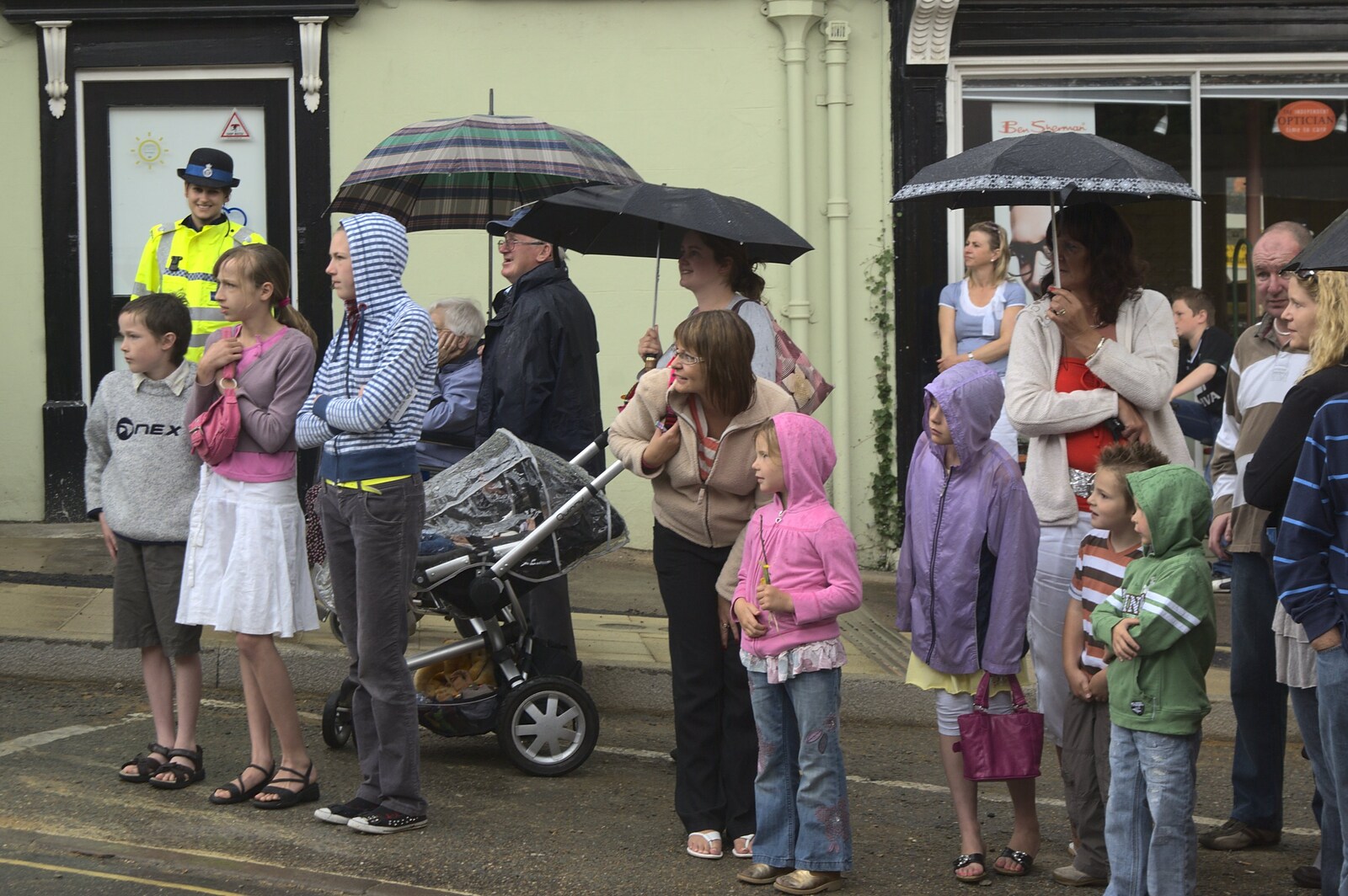 Isobel under an umbrella from Diss Carnival Procession, Diss, Norfolk - 21st June 2009