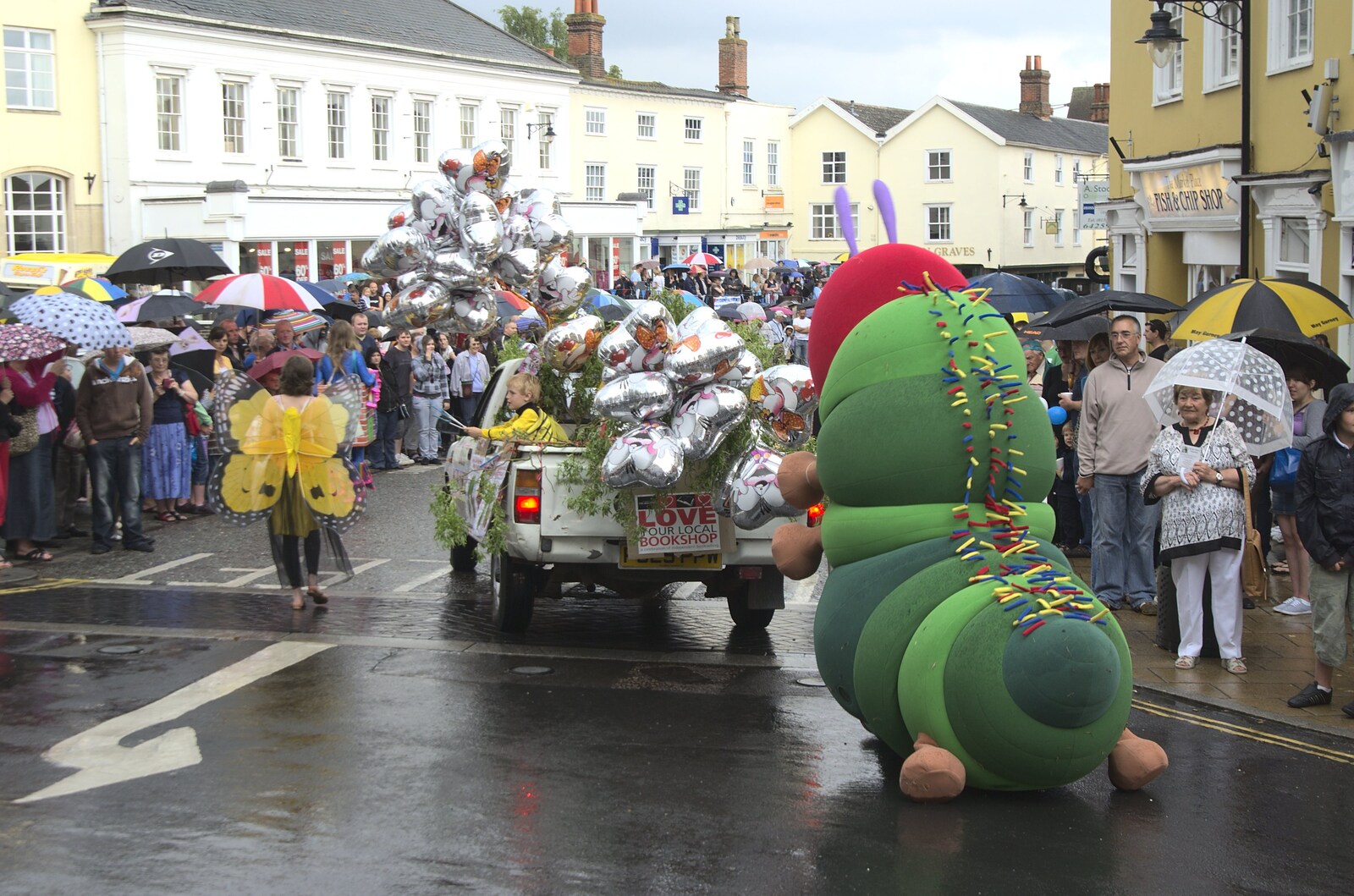The hungry Caterpillar from Diss Carnival Procession, Diss, Norfolk - 21st June 2009