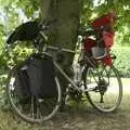 Nosher bike leans against a tree, Thrandeston Pig: A Hog Roast, Little Green, Thrandeston, Suffolk - 29th June 2009