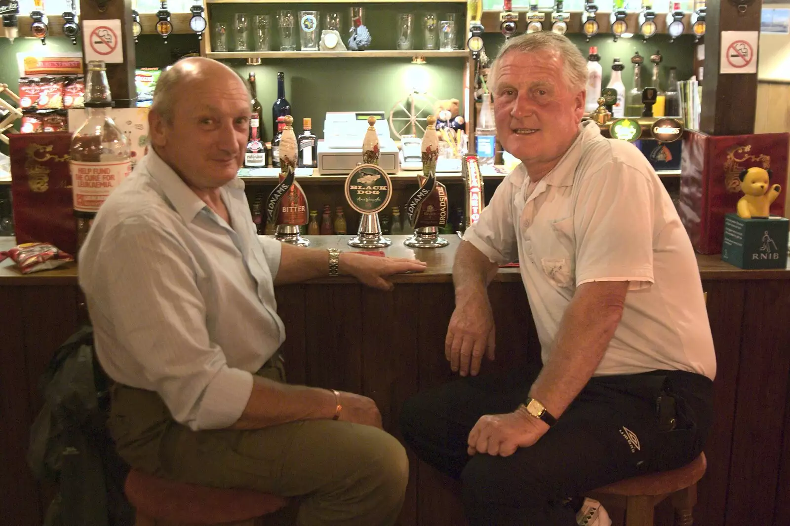 Mick and Bernie, from The BSCC at Wingfield, and The BBs at New Buckenham, Norfolk - 3rd July 2009