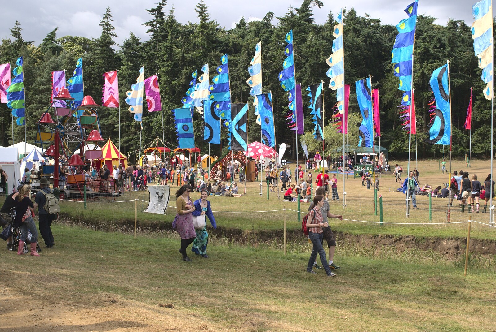 Flags in the children's area from The Latitude Festival, Henham Park, Suffolk - 20th July 2009