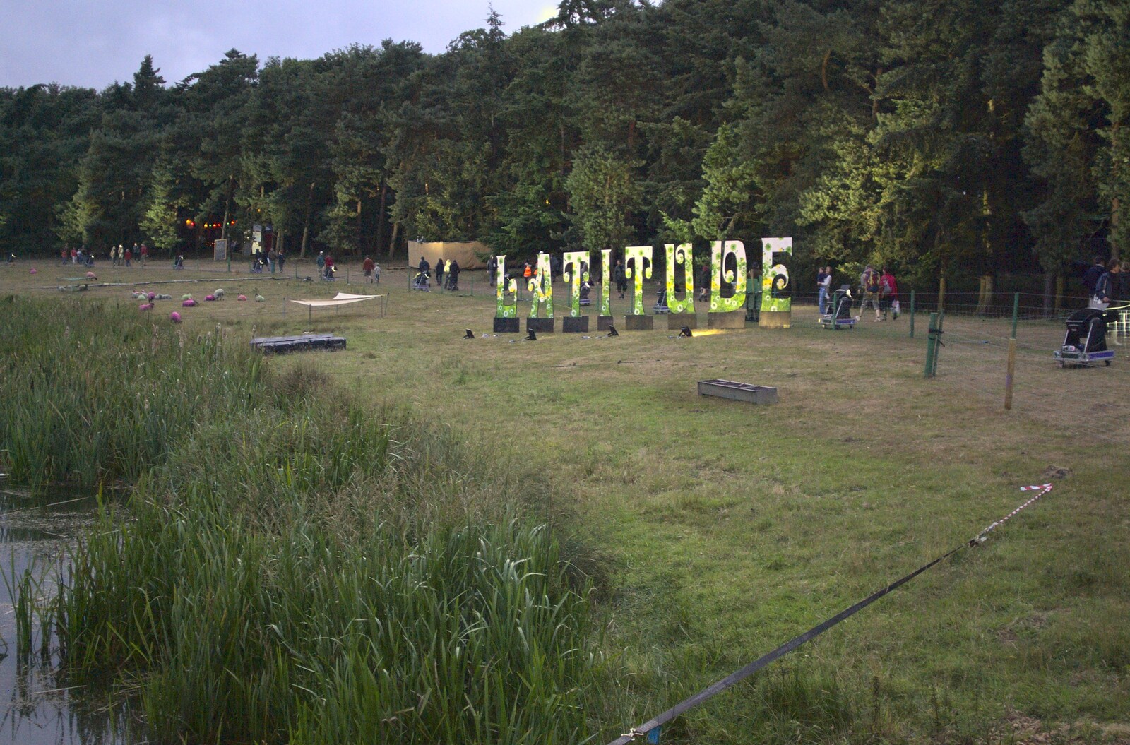 The Latitude sign from The Latitude Festival, Henham Park, Suffolk - 20th July 2009