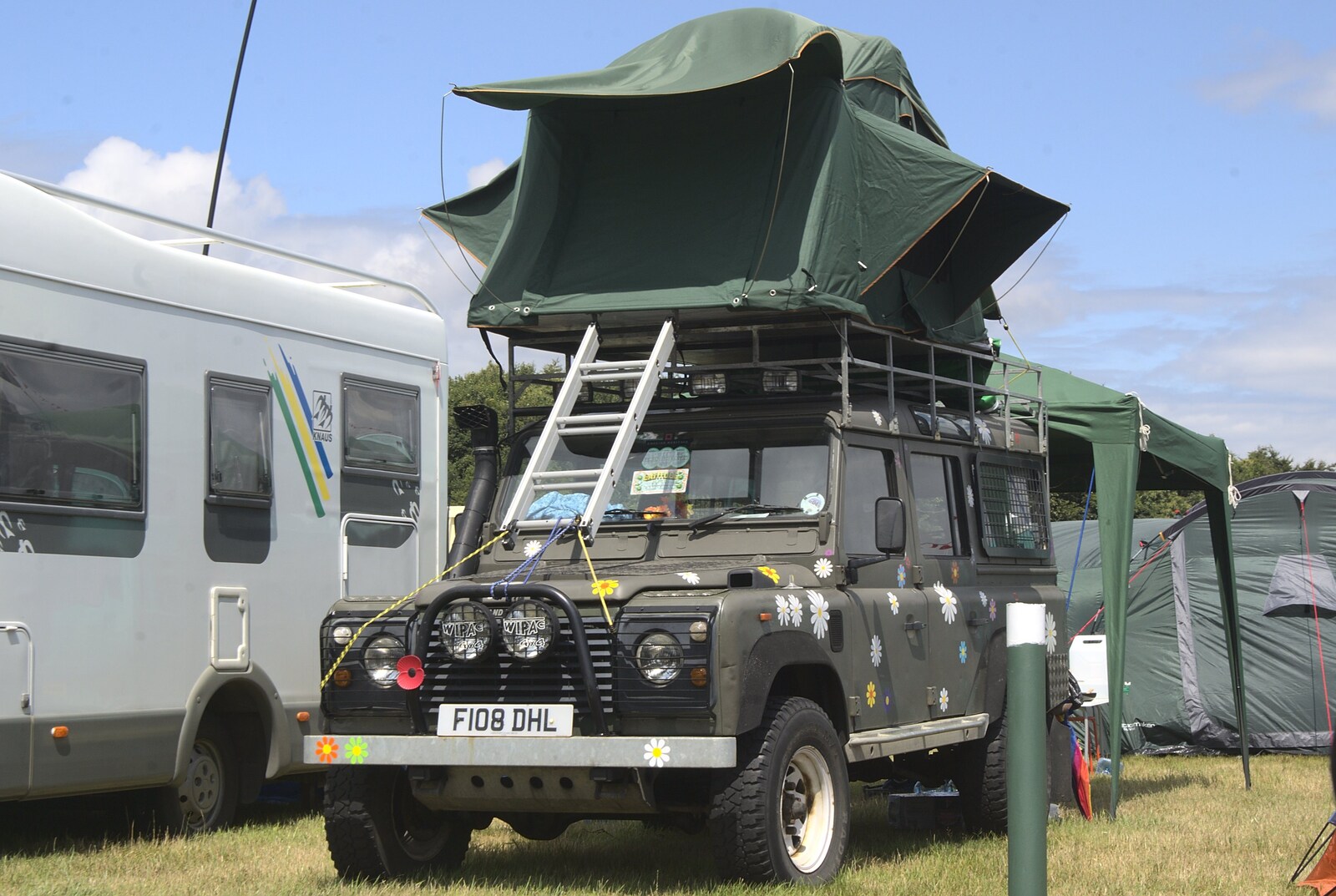 A tent on a Land Rover from The Latitude Festival, Henham Park, Suffolk - 20th July 2009