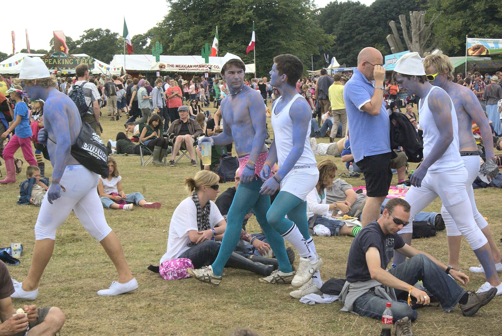 The Blue Man group roam around from The Latitude Festival, Henham Park, Suffolk - 20th July 2009
