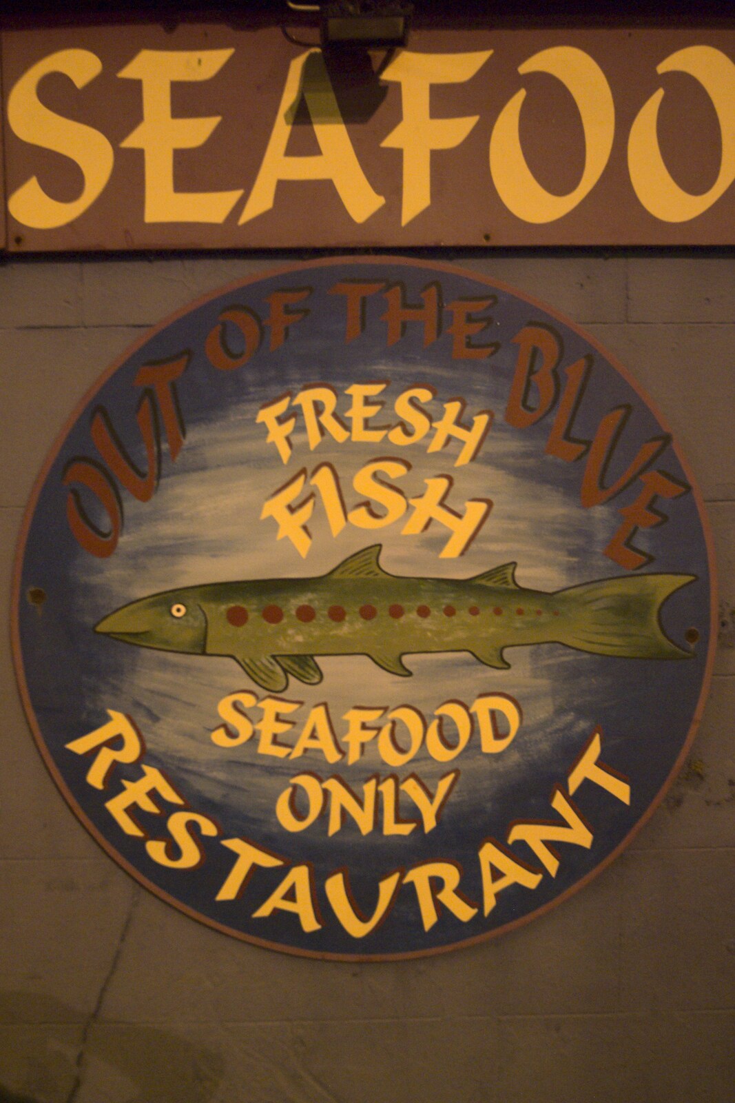 The restaurant sign from A Trip to Dingle, County Kerry, Ireland - 21st July 2009