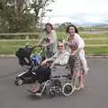 Isobel, Rena and Evelyn arrive, Julie and Cameron's Wedding, Ballintaggart House, Dingle - 24th July 2009