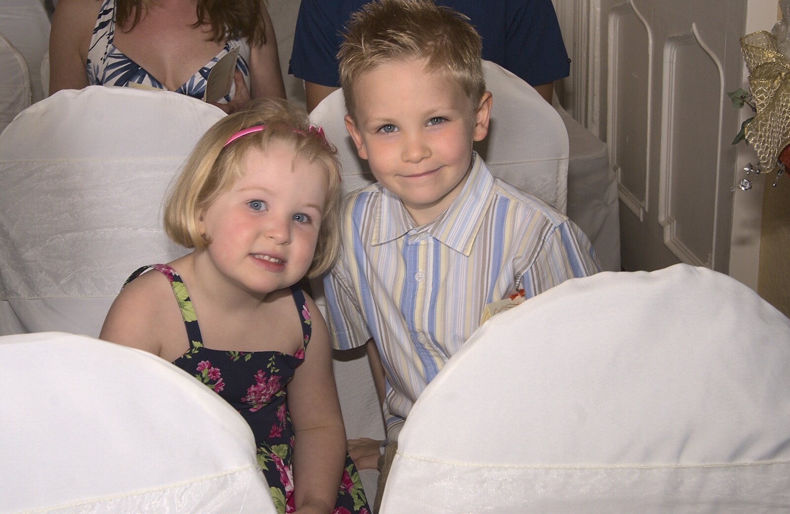 Two of the younger guests from Julie and Cameron's Wedding, Ballintaggart House, Dingle - 24th July 2009