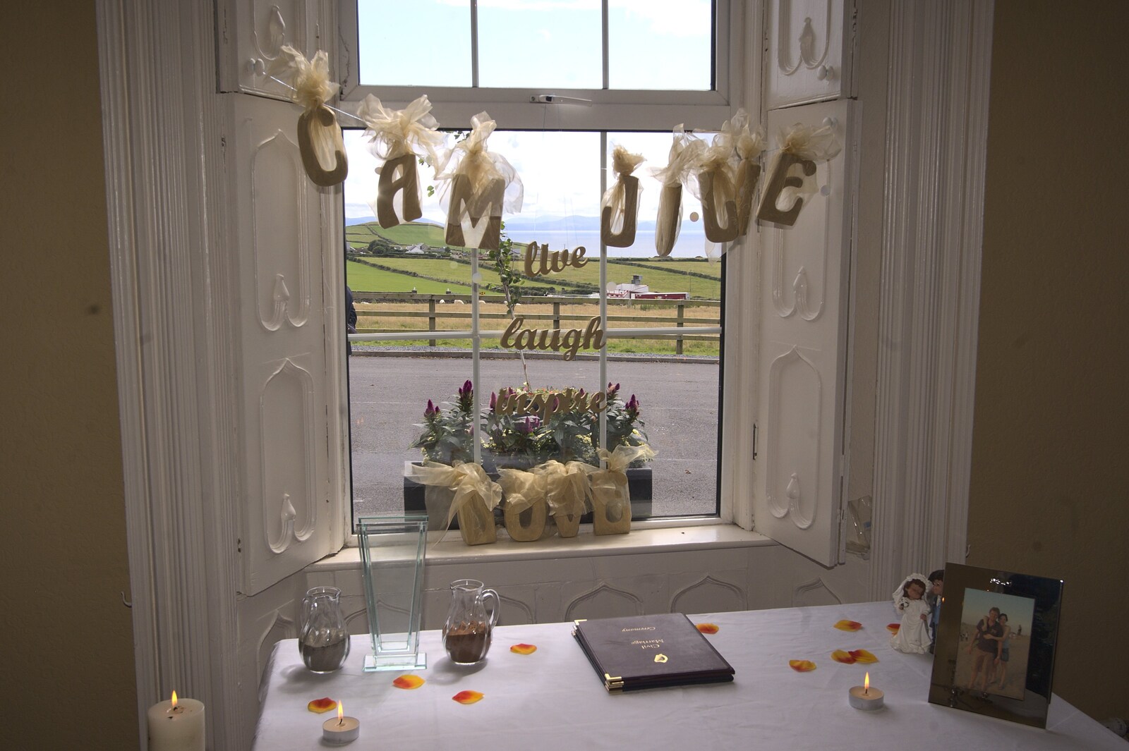 A view out of the window from Julie and Cameron's Wedding, Ballintaggart House, Dingle - 24th July 2009