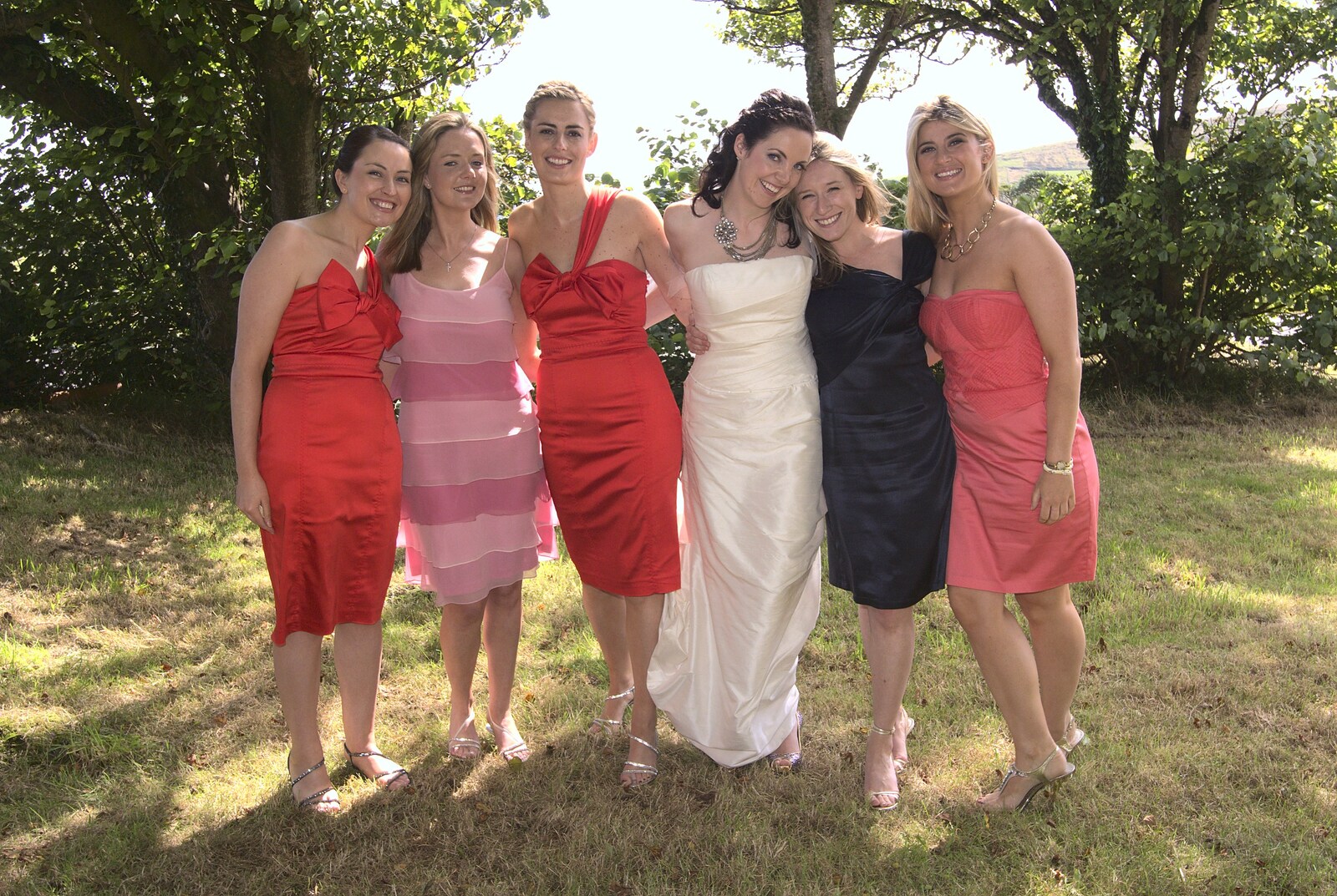 The bride and bridesmaids from Julie and Cameron's Wedding, Ballintaggart House, Dingle - 24th July 2009