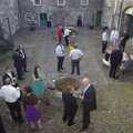 The wedding moves out to the courtyard, Julie and Cameron's Wedding, Ballintaggart House, Dingle - 24th July 2009