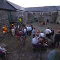 Guests are a blur in the courtyard, Julie and Cameron's Wedding, Ballintaggart House, Dingle - 24th July 2009