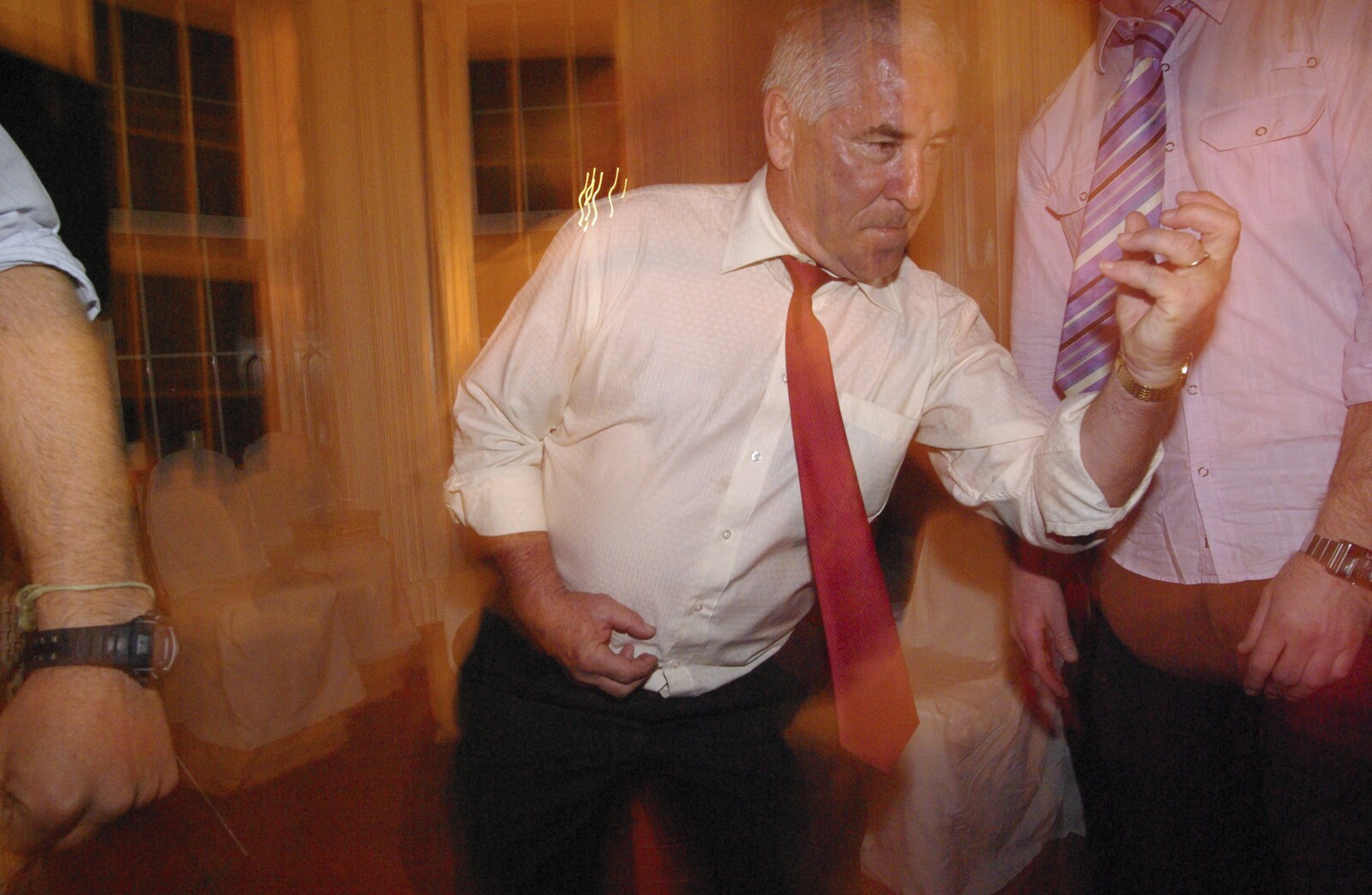 A bit of air guitar from Julie and Cameron's Wedding, Ballintaggart House, Dingle - 24th July 2009