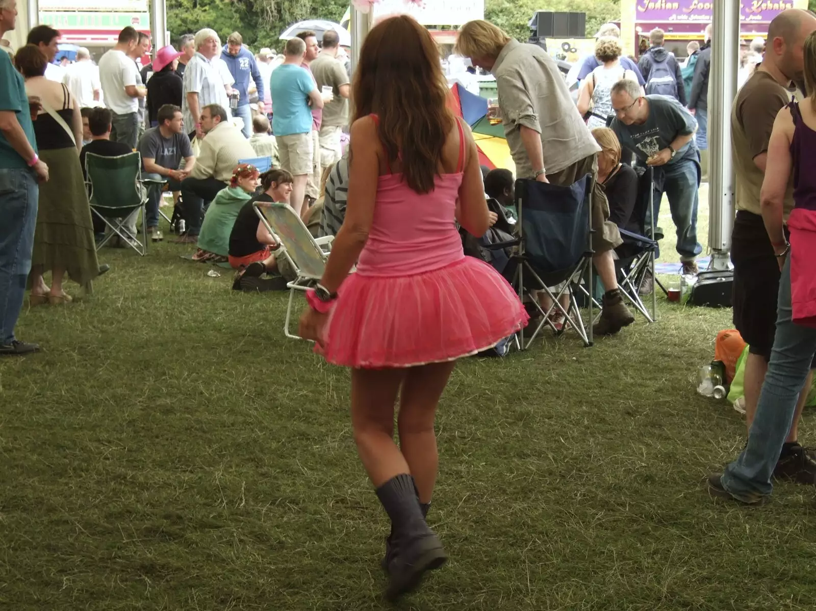 Unusual festival dress, from The Cambridge Folk Festival, Cherry Hinton Hall, Cambridge - 1st August 2009