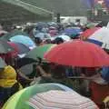 Massed umbrellas, The Cambridge Folk Festival, Cherry Hinton Hall, Cambridge - 1st August 2009