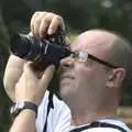 Matt in action with camera, Sis and Matt Visit, and the Kittens Are Let Out, Brome, Suffolk - 21st August 2009