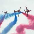 A tangle of aircraft, The Eye Show and the Red Arrows, Palgrave, Suffolk - 31st August 2009