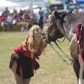 A pony gets a kiss, The Eye Show and the Red Arrows, Palgrave, Suffolk - 31st August 2009