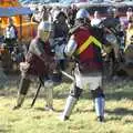 There's a sword fight in progress, The Eye Show and the Red Arrows, Palgrave, Suffolk - 31st August 2009