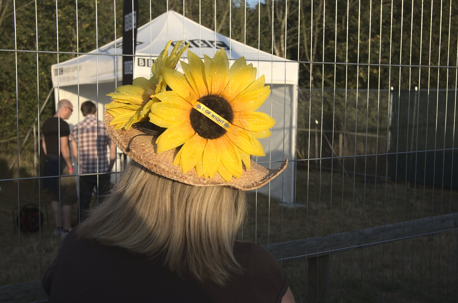 A sunflower hat from Harvest Festival at Jimmy's Farm, Wherstead, Suffolk - 12th September 2009