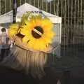 A sunflower hat, Harvest Festival at Jimmy's Farm, Wherstead, Suffolk - 12th September 2009