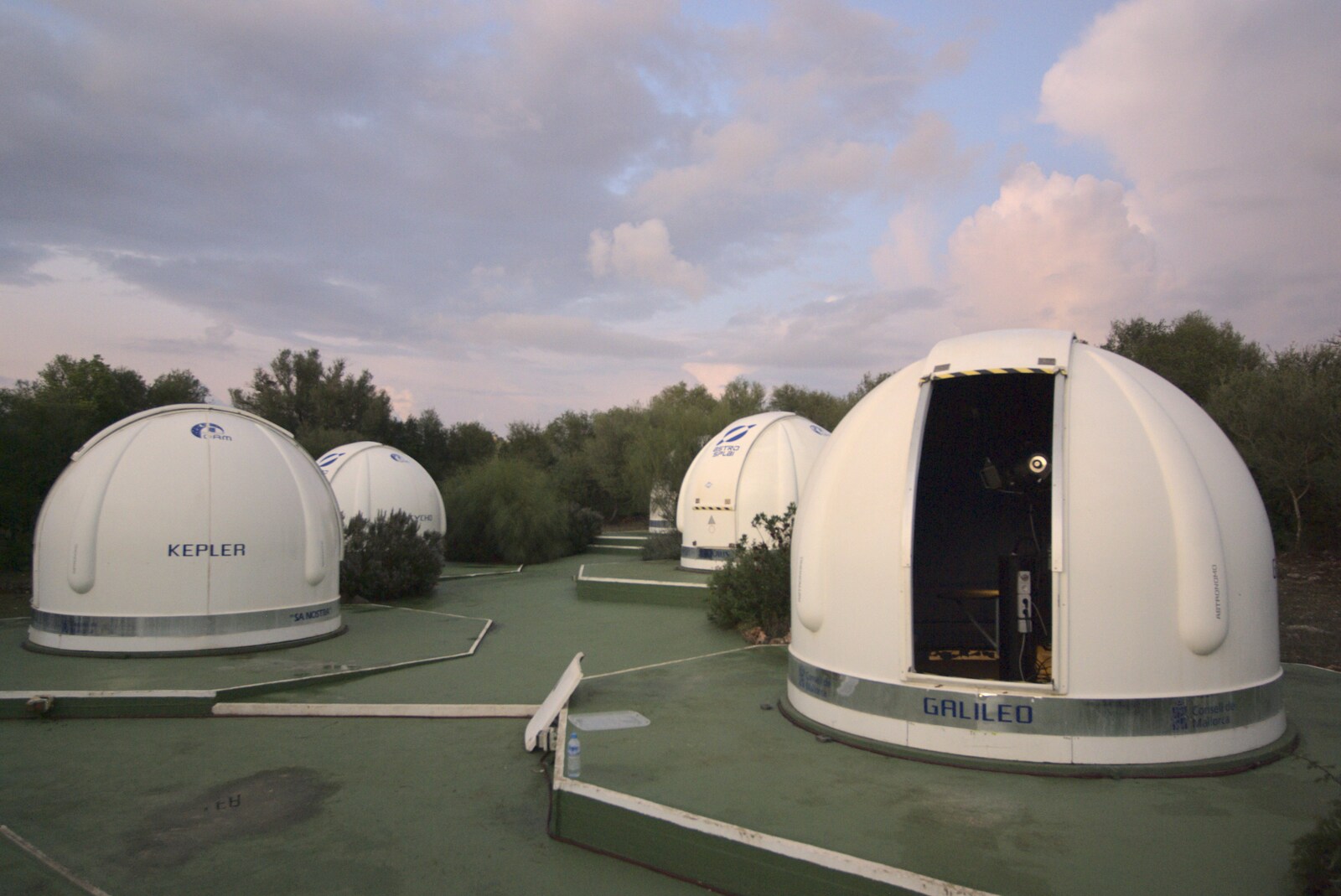 Some of the observing domes from SXR208: Observing the Universe, an Astronomy Residential, Mallorca - 19th-26th September 2009