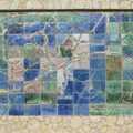 A tiled map of Palmanova, A Postcard From Palmanova, Mallorca, Spain - 21st September 2009