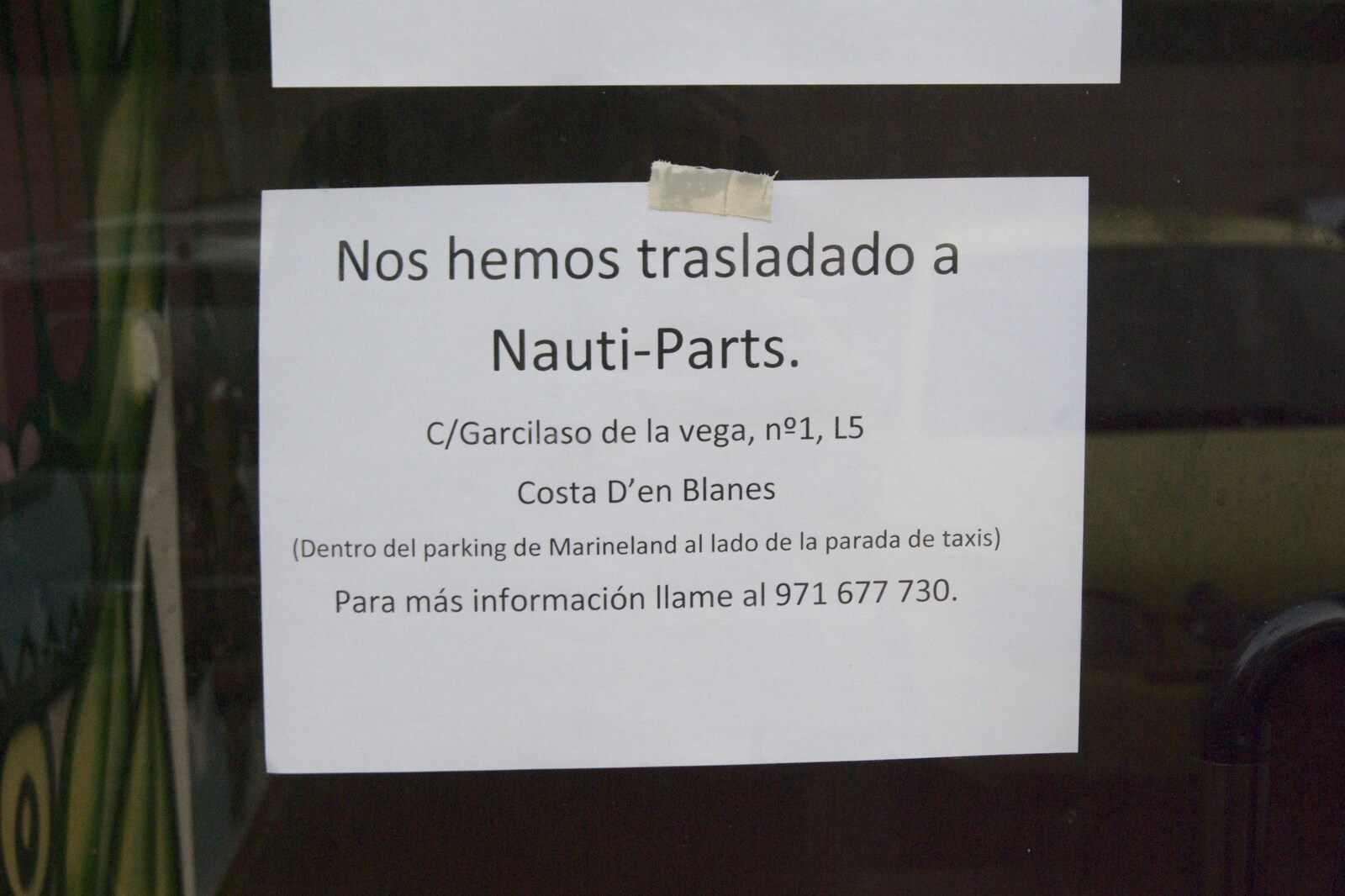 A brief chuckle: 'Nauti Parts'. Indeed. from A Postcard From Palmanova, Mallorca, Spain - 21st September 2009
