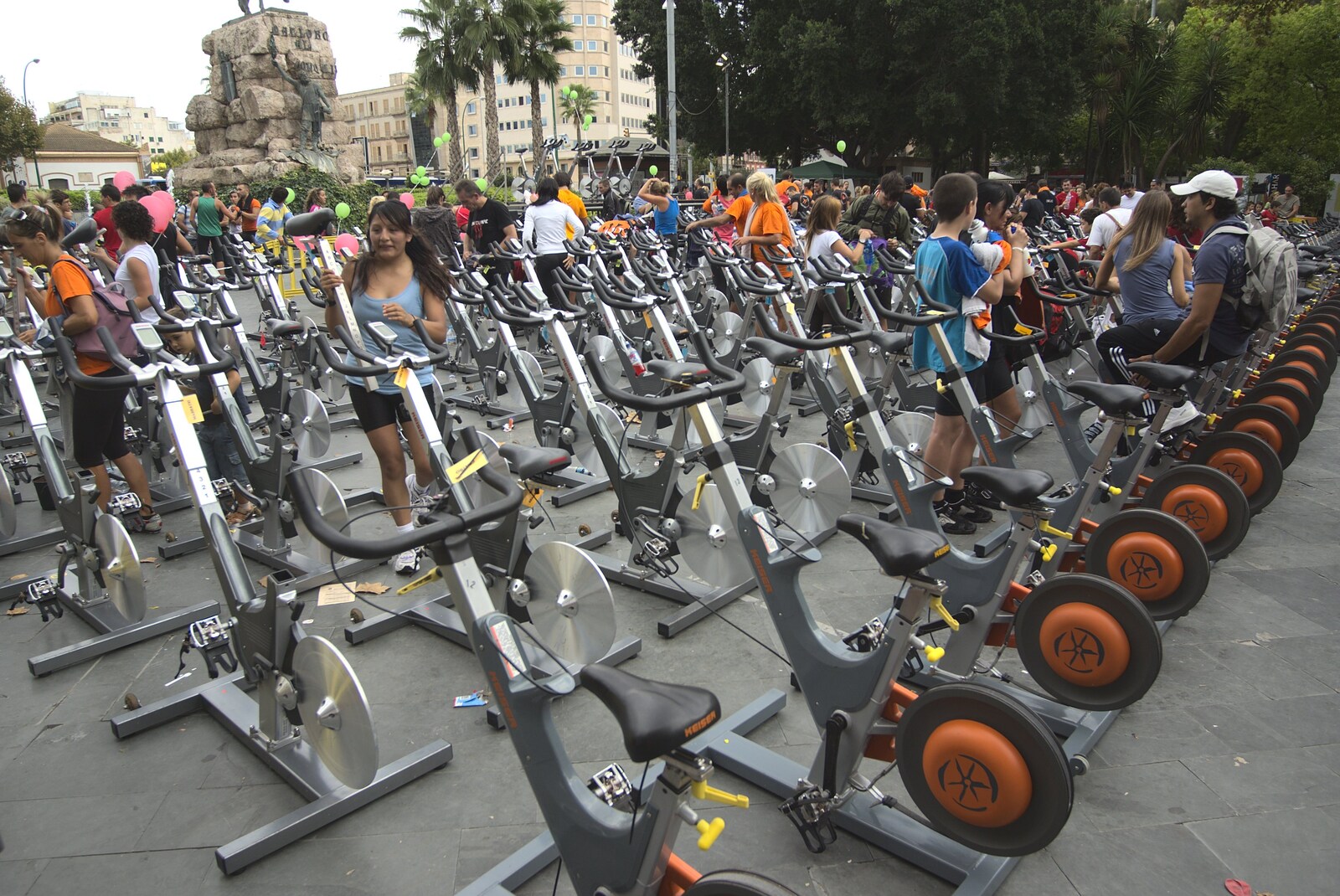 Massed exercise bikes from A Postcard From Palmanova, Mallorca, Spain - 21st September 2009