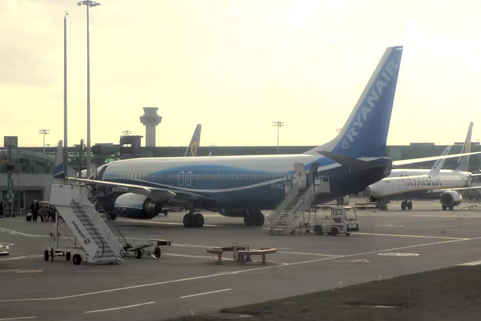 A Ryainair 737-800 in delivery livery, from A Trip to Evelyn and Louise's, Monkstown Farm, County Dublin, Ireland - October 25th 2009