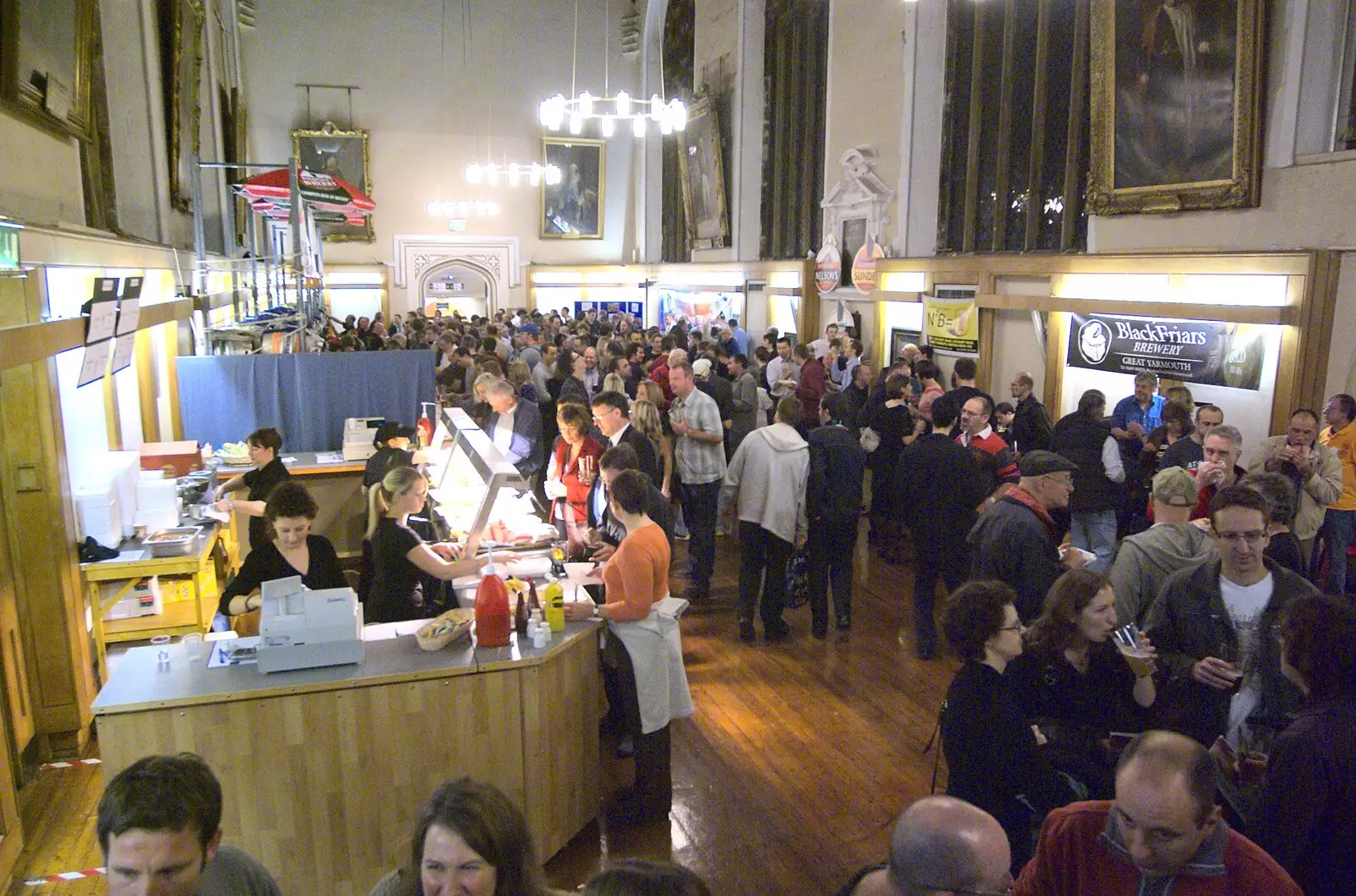 Beer-drinking throngs in Blackfriar's Hall, from The Norfolk and Norwich CAMRA Beer Festival, and Apple Picking, Norfolk and Suffolk - 26th October 2009