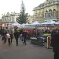 Ipswich market outside the Corn Exchange, The BSCC Christmas Dinner, The Swan Inn, Brome, Suffolk - 5th December 2009