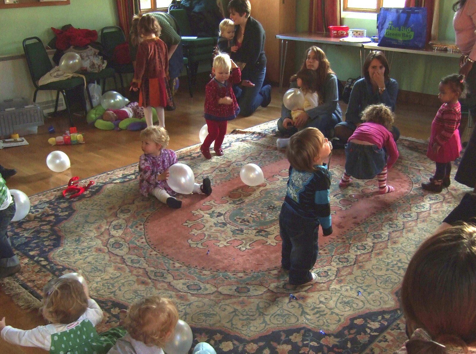 A crowd of toddlers from Fred in Amandines, and The Derelict Church of St. Mary, Tivetshall, Norfolk - 13th December 2009