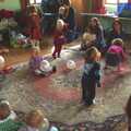 A crowd of toddlers, Fred in Amandines, and The Derelict Church of St. Mary, Tivetshall, Norfolk - 13th December 2009