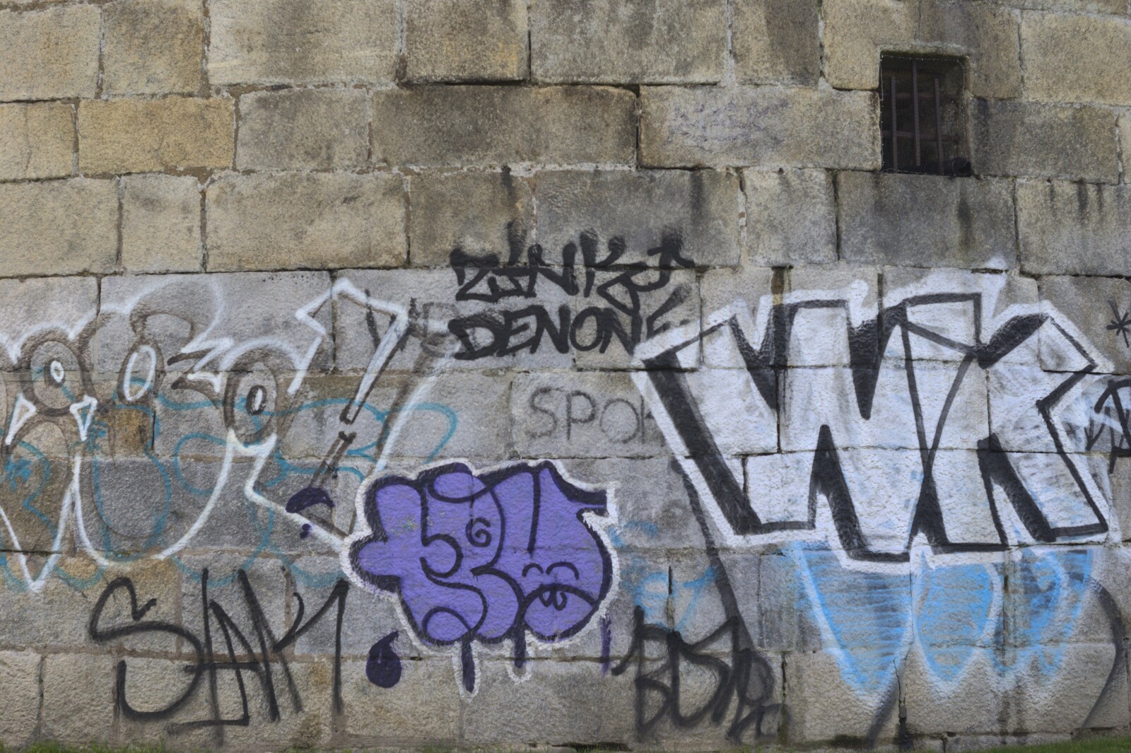 Graffiti on the Martello tower from Christmas at Number 19, Blackrock, County Dublin, Ireland - 25th December 2009