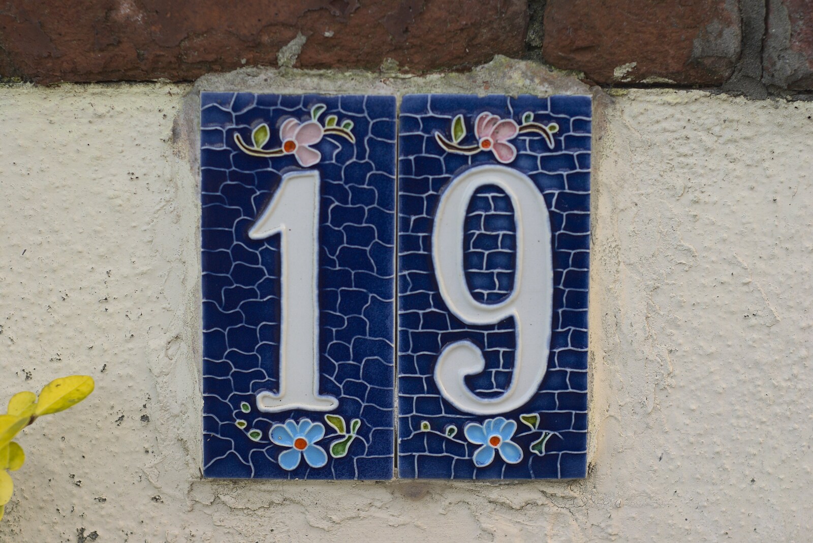 Ceramic tiles on Number 19 from Christmas at Number 19, Blackrock, County Dublin, Ireland - 25th December 2009