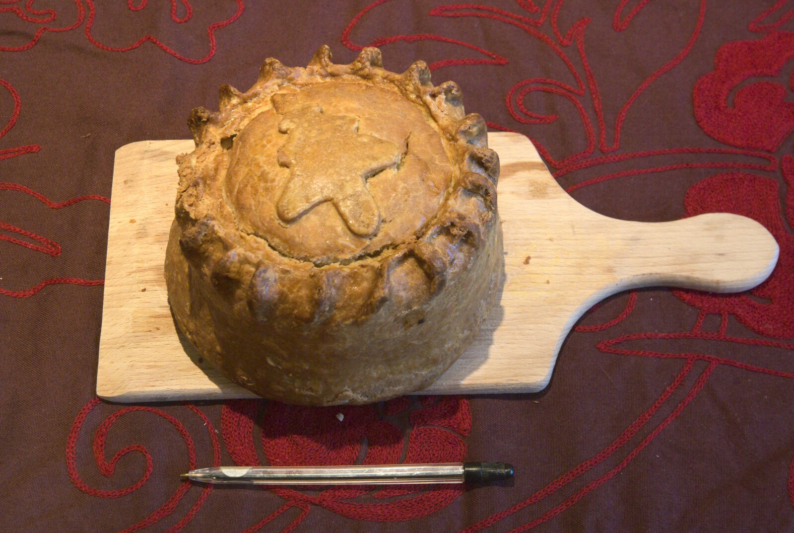 A huge pork pie from Christmas at Number 19, Blackrock, County Dublin, Ireland - 25th December 2009