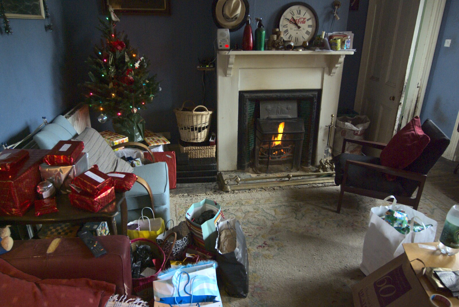 Number 19's front room from Christmas at Number 19, Blackrock, County Dublin, Ireland - 25th December 2009