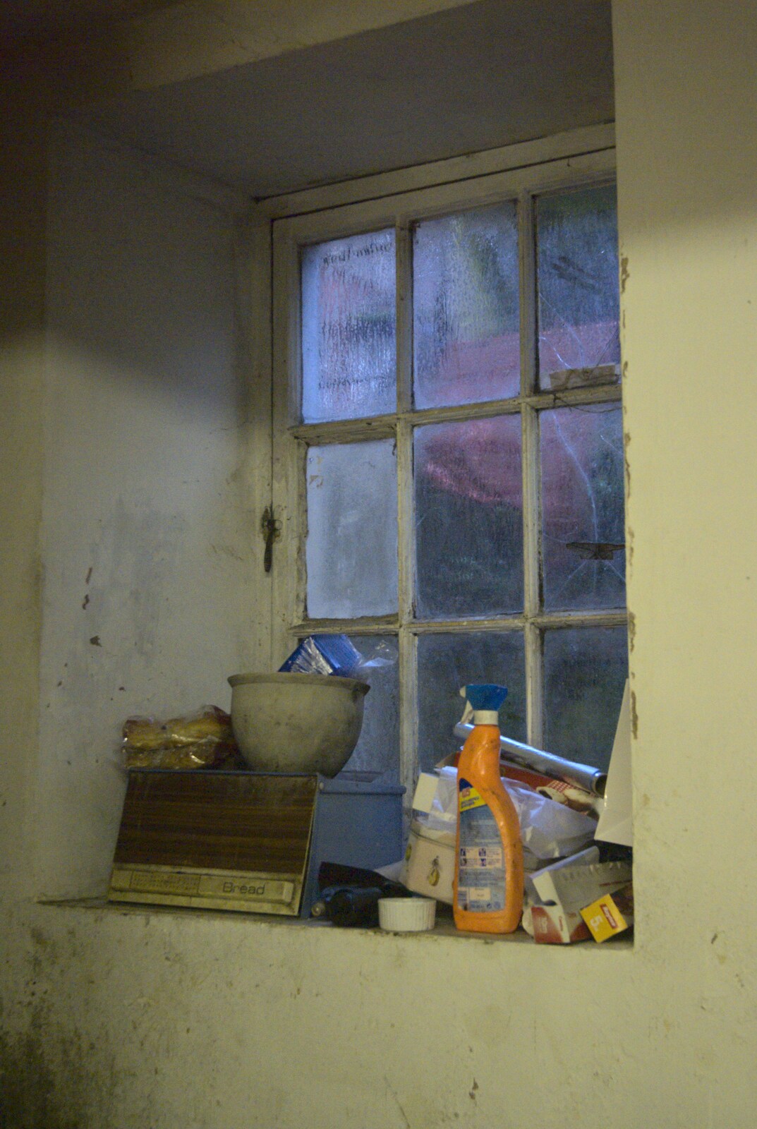 A cluttered windowsill from Christmas at Number 19, Blackrock, County Dublin, Ireland - 25th December 2009