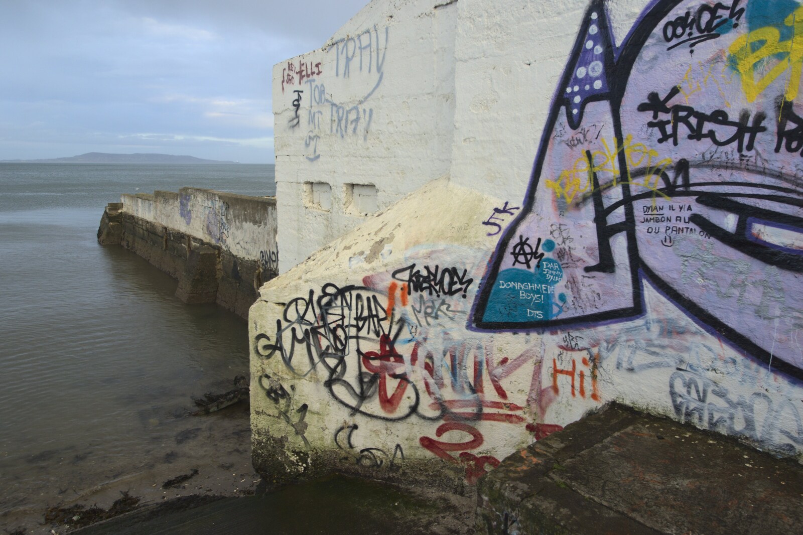 Graffiti onthe baths from Monkstown Graffiti and Dereliction, County Dublin, Ireland - 26th December 2009