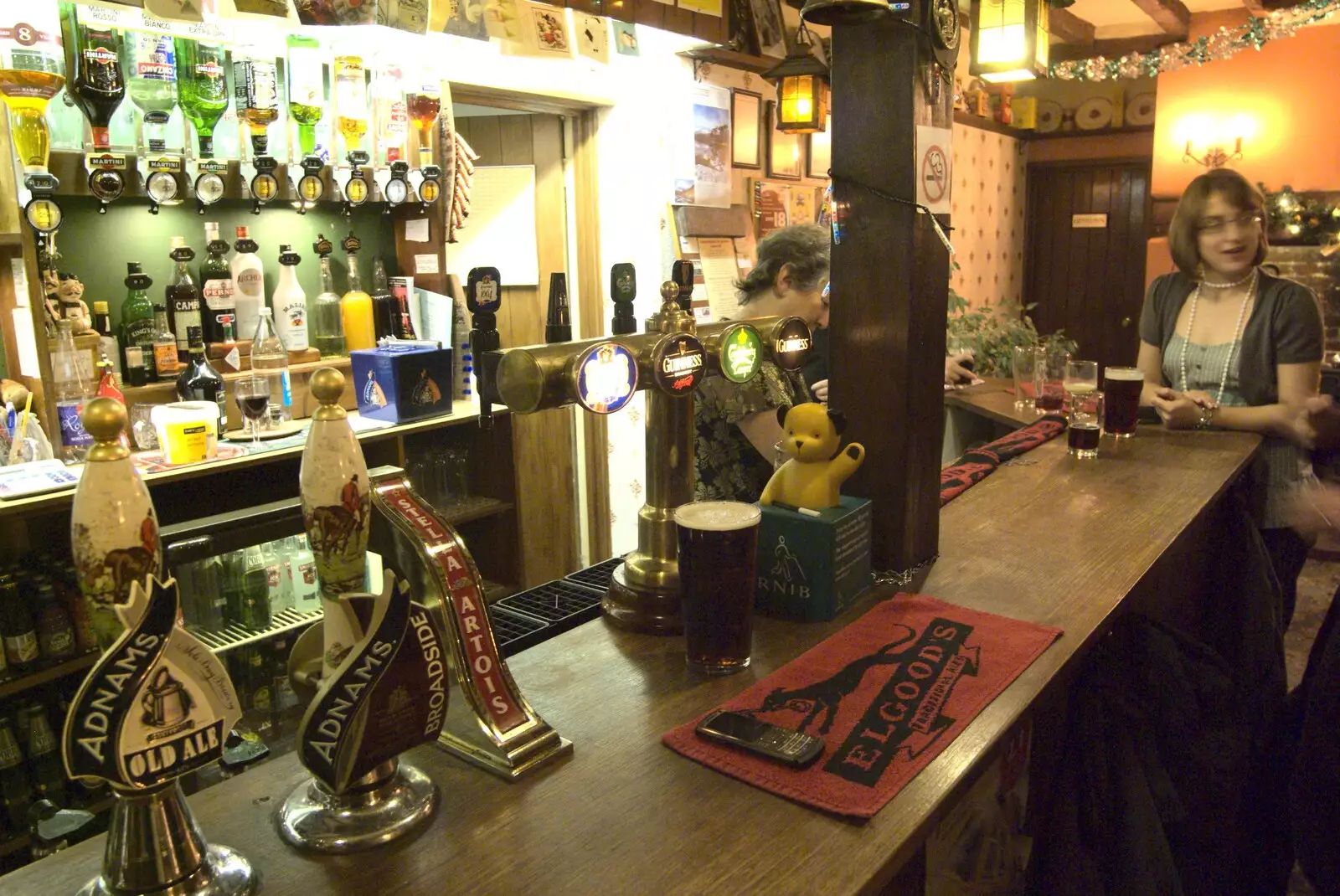 Adnam's Old is on at the bar, from New Year's Eve at the Swan Inn, and Moonlight Photos, Brome, Suffolk - 31st December 2009