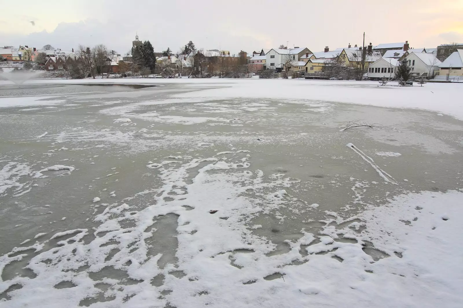 A frozen Mere, from A Snowy Miscellany, Diss, Norfolk - 9th January 2010